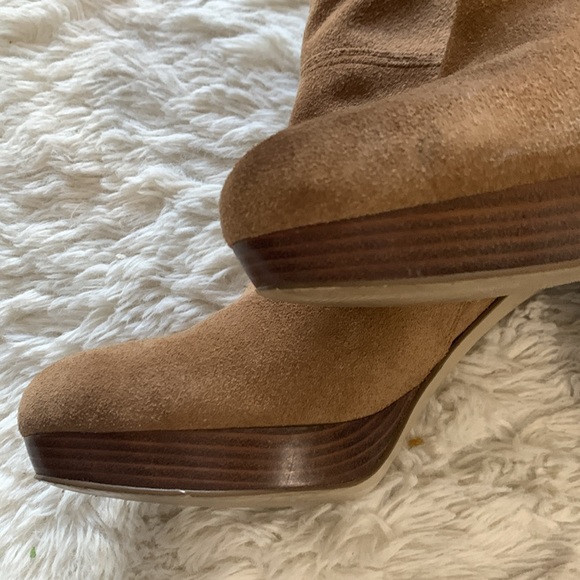 Nine West Suede Booties Sz 11 - Picture 6 of 10
